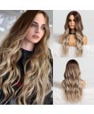 Shop Haircube Ombre Blonde Wigs for Women | 26 Heat-Resistant Synthetic Wigs with Dark Root | Perfect for Everyday Parties & Cosplay - Buy Online on GoSupps.com