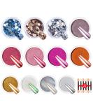 Shop Bishengyf 12 Chrome Nail Powder Set | Pink Gold Silver & Aurora Shimmer - DIY & Salon Nail Art - Buy Online on GoSupps.com