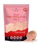 Pristine Superb Pink Himalayan Salt - Fine Grain Kosher Granules - 100% Natural Organic, Kosher Certified, Mineral Dense for Health - 2.5lb Bag - Buy Online on GoSupps.com