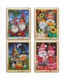 Eiazuiks Stamping Cross Stitch Kit - 4 Pack Gnome Counting for Adults - DIY Home Decor Patterns 11.8x15.7 - Buy Online on GoSupps.com