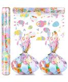 Easter Cellophane Wrapping Paper 100 ft x 16 Inch 2.5 Mil Thick Cello Wrap Roll Crystal Clear Easter Themed Paper Wrapper Colored Bunny Egg Cellophane Gift Wrap for Small Baskets Treats Craft Flowers - Buy Online on GoSupps.com