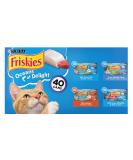 Friskies Cat Food 5.5 Ounce - 40 Cans ( 1 Pack) Oceans Delight Variety Pack - Buy Online on GoSupps.com