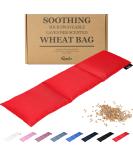 Wheat Bag for Pain Relief - Large Soothing Heat Pack Microwavable - Wheat and Lavender - Heated Neck Warmer for Neck and Shoulders Period Pain Relief and Back Pain - Comfortable Red - Buy Online on GoSupps.com