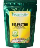 Veganicity Pea Protein Powder : Natural and Unflavoured 80% Protein : 250g Color 2 - Buy Online on GoSupps.com