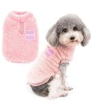 Zunea Fleece Winter Jacket for Small Dogs - Warm & Cozy Coat for Chihuahua & Cats - Soft Fuzzy Puppy Clothing with D-Ring - Pink XXL Rose - Buy Online on GoSupps.com