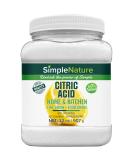 All Natural Citric Acid - 2 lbs | Food-Grade Non-GMO Flavor Enhancer & Preservative | OMRI Certified for Cooking Cleaning & Personal Care - Buy Online on GoSupps.com