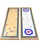 GoSports Shuffleboard and Curling 2 in 1 Board Games | Fun Indoor Family Game - Buy Online on GoSupps.com