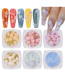 Kalolary 3D Colorful Flower Nail Charms & Silver Pearl Caviar Beads - Nail Art Decorations for Women and Girls (6 Boxes) - Buy Online on GoSupps.com