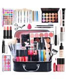 MKNZOME All-in-one Holiday Makeup Gift Set | Makeup Kit for Women Full Kit Cosmetic Essential Starter Bundle Include Eyeshadow Palette Lipstick Blush Foundation Concealer Face Powder Lipgloss Brush - Buy Online on GoSupps.com