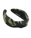 YETASI Chic Green Camo Headband for Women - Knotted, Non-Slip Material for Comfort - Green & Black - Buy Online on GoSupps.com