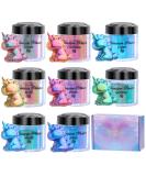 Chameleon Powder Pigment Set - 8 Color Changing Mica Powders for Epoxy Resin, Nails, Crafts & More - Buy Online on GoSupps.com