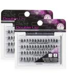 Buy Ardell DOUBLE UP Duralash KNOTTED DOUBLE FLARES - Long Black 2-Pack with Bonus Skin/Hair Glitter | International Shipping - Buy Online on GoSupps.com