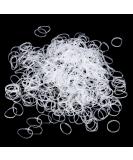 Olisans 600 Transparent Mini Hair Ties - Small Rubber Bands for Girls & Daily Hairstyles - Buy Online on GoSupps.com