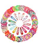 130-Piece Hair Accessories Set - Elastic Hair Ties & Clips for Girls Children & Babies | International Shipping Available - Buy Online on GoSupps.com