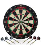 Regulation Bristle Dartboard Set - Premium Compressed Sisal with Print Numbers and Staple-Free Bullseye - Ideal for Adults and Family Fun - Perfect for Room, Bar, or Garage - Dartboard-01 - Buy Online on GoSupps.com