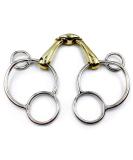 OTTE Double Joint Universal Horse Bit with Lozenge German Silver Snaffle (6.5") - Buy Online on GoSupps.com