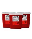 Oakridge Products 2.2 Quart Needle Disposal Container (3 Pack) | Personal Size - Buy Online on GoSupps.com