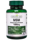 Natures Aid MSM 1000mg Supplement - Pure Methylsulphonylmethane Formula - Buy Online on GoSupps.com
