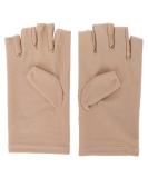 Professional UV Glove for Nail Lamp | Anti-UV Fiber Cotton Manicure Tool - Beige - Buy Online on GoSupps.com