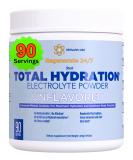 Total Hydration Electrolyte Replacement Mix - Unflavored Powder Supplement (90 Servings) with Potassium Magnesium Zinc & Pink Salt - No Sweeteners - Buy Online on GoSupps.com
