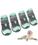 Slowton Dog Shoes for Paw Protection - Breathable Non-Slip Boots for Small Medium & Large Dogs | Adjustable Reflective Velcro Fastener | Size 6 (6.5 cm Width) - 4 Pieces - Buy Online on GoSupps.com