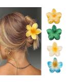 IOSPKKIO Flower Hair Clips - 4 Piece Strong Hold Clamps for Thick Hair | Non-Slip Hawaiian Style Hair Accessories - Buy Online on GoSupps.com