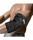 Elbow Brace & Compression Sleeve - Adjustable Support for Tendonitis Tennis & Golfer's Elbow - Black - One Size - Buy Online on GoSupps.com