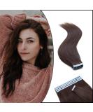 Elailite Tape in Human Hair Extensions - 20 Pieces 40cm Straight 50g #02 Dark Brown - International Shipping Available - Buy Online on GoSupps.com
