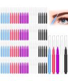 100Pcs Micro Eyebrow & Eyelash Comb Brush with Cap - Multifunctional Brow Lamination Spoolies for Eyebrows - Portable Brow Brushes for Extensions (5 Colors) - Buy Online on GoSupps.com