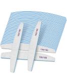 25PCS Blue 100/180 Grit Double Sided Nail Files - Washable & Reusable Emery Boards for Acrylic & Natural Nails - Buy Online on GoSupps.com