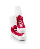 Mocc Ons Leather Sole Slipper Socks - 6-12 Months (Sneaker Red) - Buy Online on GoSupps.com
