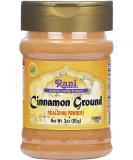 Rani Cinnamon Powder 3oz PET Jar - All Natural, Salt-Free, Vegan, Gluten Friendly - Non-GMO, Kosher Ground Cinnamon 85g - 1 Pack - Buy Online on GoSupps.com