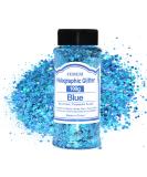 HOLOGRAPHIC Chunky Glitter 100g - Blue Sequins for Craft Resin Nail Art Face & Body Decoration - Perfect for Festivals & Parties - Buy Online on GoSupps.com