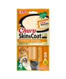 Ciao Churu Skin & Coat by INABA Cat Treat - Chicken - 1 Pack (4 x 14g total) / Soft & Creamy Cat Treat Delicious & Healthy Snack Pur e Food Topper Natural Grain Free Chicken 14 g (Pack of 4) - Buy Online on GoSupps.com