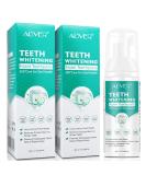 Foam Toothpaste 2PCS,Stain Removal Toothpaste for Sensitive Teeth, Snow Teeth foaming Whitening,Baking Soda Spearmint Whitening Mousse Mouth Wash Water for Travel Friendly - Buy Online on GoSupps.com