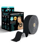Vive Kinesiology Tape (105 Feet) - Therapeutic Support Tape for Muscle and Joint Recovery - Waterproof Sports Tape - Black 2 x 105 - Buy Online on GoSupps.com