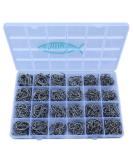 Fishing Hooks Freshwater Saltwater Fish Hooks Bulk Fishing Hooks Set Worm Catfish Hooks Fish Gear Equipment Supplies 800pcs - Buy Online on GoSupps.com