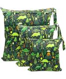 FenFang Wet Bag Cloth Nappy Bags 3 PCS - Waterproof Reusable Storage Organizer for Baby Diapers - Ideal for Daycare, Travel, Beach, Pool, Gym - Black - Buy Online on GoSupps.com