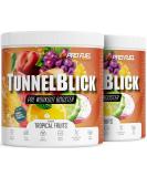 Buy Pre-Workout Booster Tropical Fruits 2x440g - Vegan Training Boosters with Citrulline Arginine & Caffeine - 20 Portions - Delicious & Highly Dosed - Buy Online on GoSupps.com