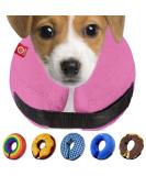 Ducomi Inflatable Pet Hinges for Dogs & Cats - Comfortable Surgical Recovery Enhanced Mobility & Visibility Scratch & Bite Prevention (Pink Size S) - Buy Online on GoSupps.com
