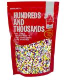 Cake D cor 1kg Hundreds and Thousands Sprinkles | Bulk Rainbow Sprinkles 1kg | Rainbow Nonpareils for Cakes Ice Cream & Bakes | 100s and 1000s Sprinkles (Hundreds) - Buy Online on GoSupps.com