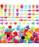 120 Pieces Multi-coloured Flower Hair Barrettes - Cute 80s 90s Design for Girls Kids - Buy Online on GoSupps.com