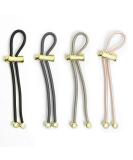 Pulleez Pony Party Sliding Ponytail Holder Set of 4 - Gold Metal Charms - Elastic Hair Tie Bracelet - Buy Online on GoSupps.com