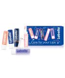 Labello gift set moisturizing lip care set with pampering care products care set for the lips with lip care stick lip gloss and more 5.5 ml (5 Pack) - Buy Online on GoSupps.com