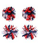 4th of July Korker Hair Bow Clips Girls Patriotic Curly Corker Cheer Pompom Loopy Bow Alligator Barrettes Red White Blue Stars Stripes Ribbon Accessories Kids Xmas Gift Patriotic Bow - Buy Online on GoSupps.com