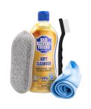 Buy Bar Keepers Friend Cleanser & Polish Liquid Kit - 13oz Stainless Steel Cleaner for Pots Pans & Cooktops | Includes Microfiber Towel Grout Brush & Scouring Pad - International Shipping Available - Buy Online on GoSupps.com