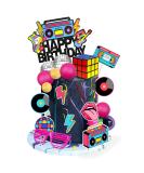 20 PCS 80s 90s Cake Toppers Retro Hip Hop Cake Decorations for Born in the 80's 90 s Decade Throwback Party Decorations Supplies (style 1) - Buy Online on GoSupps.com