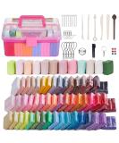ifergoo 62 Color Polymer Clay Modeling Kit for Kids - Non-Toxic, Non-Sticky DIY Clay Set with Sculpting Tools - Ideal Gift for Boys and Girls - Buy Online on GoSupps.com