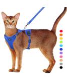 Supet Cat Dishes & Leash Set - Blue Swinging Kitten Harness with Reflective Stripes | Universal Fit for Cats/Puppies (44.5-49.5 cm) - Buy Online on GoSupps.com