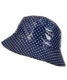 Toutacoo Waterproof Vinyl Bucket Rain Hat 03 - Blue Polka Dot - Buy Online on GoSupps.com